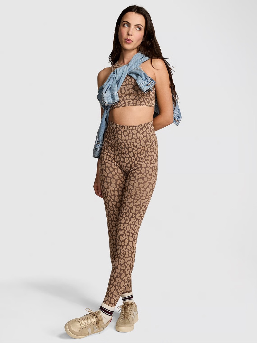 Victoria's Secret PINK Leopard print workout leggings